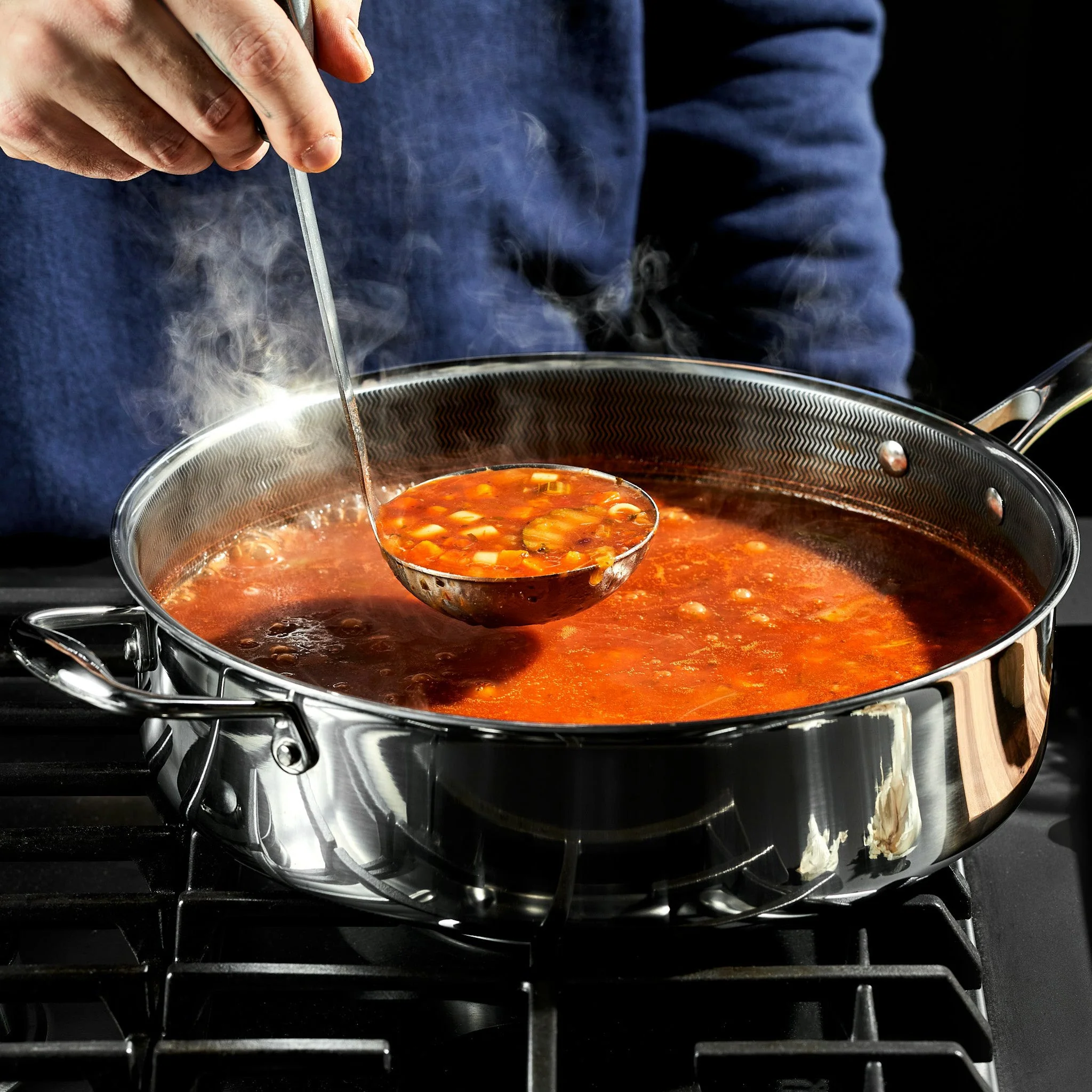 5 Litre Hybrid Deep Sauté Pan with Lid - Image 7