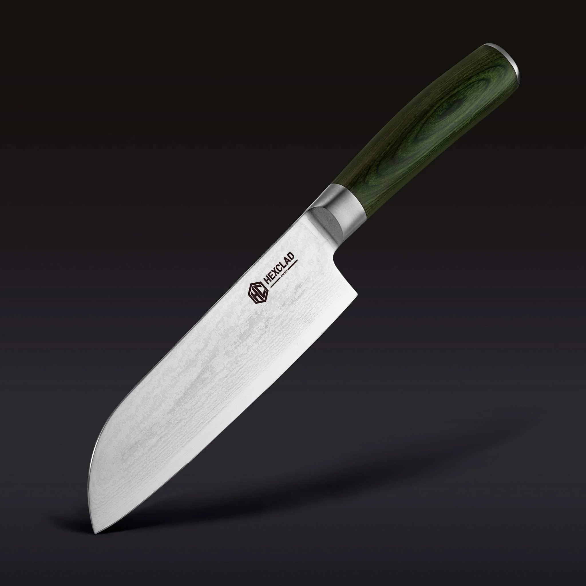 Damascus Steel 18 cm Santoku Knife - Image 3