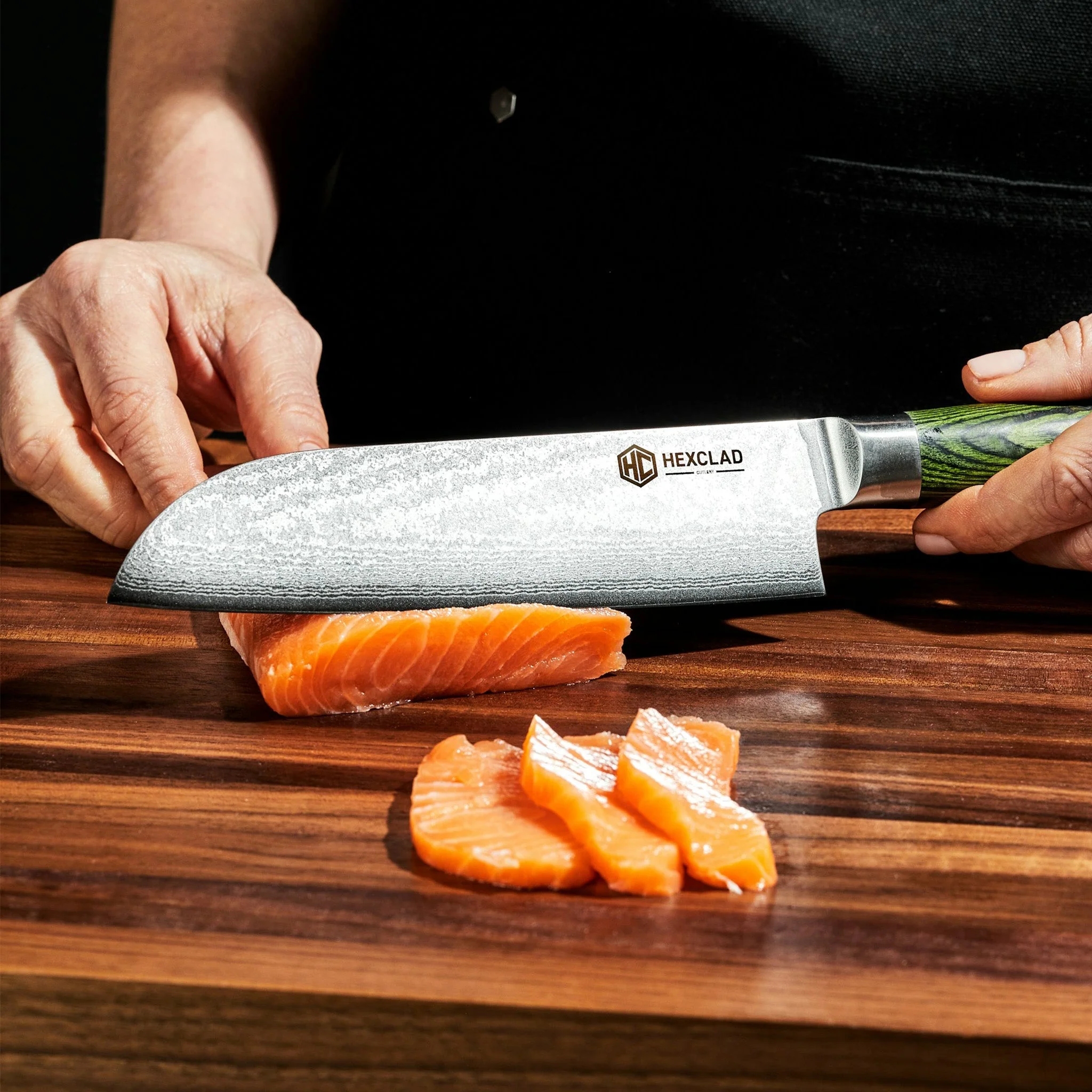Damascus Steel 18 cm Santoku Knife - Image 6