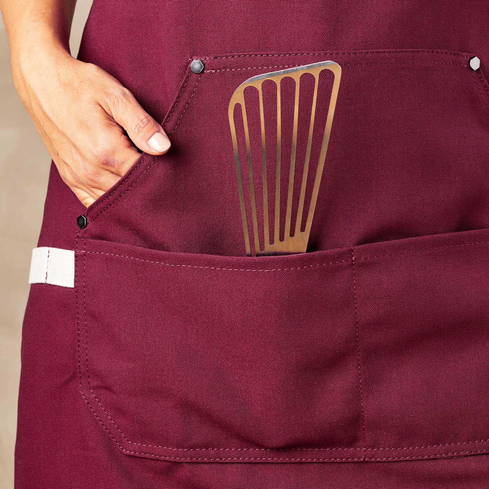 Eco Modern Apron (Crimson) - Image 6
