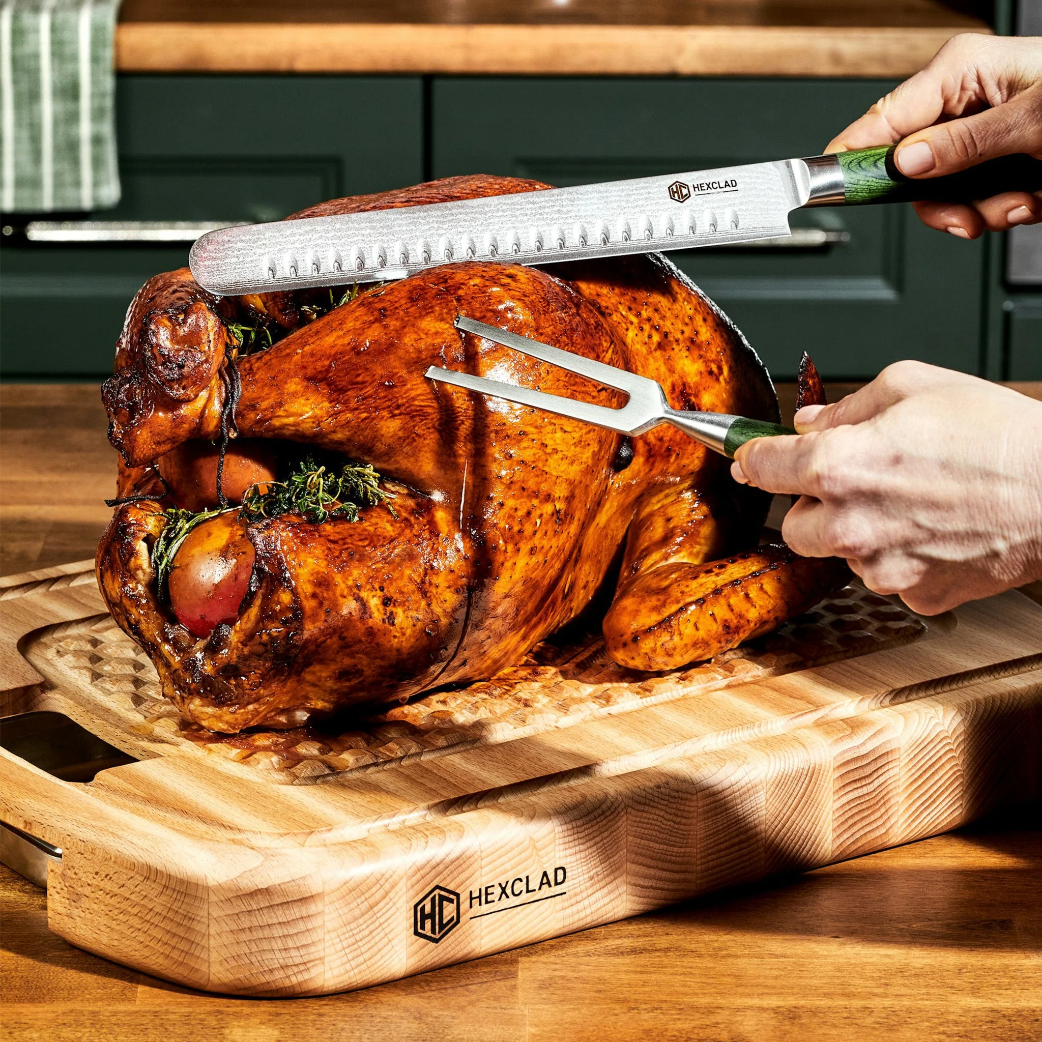 HexClad Hybrid Carving and Roasting Set - Image 6