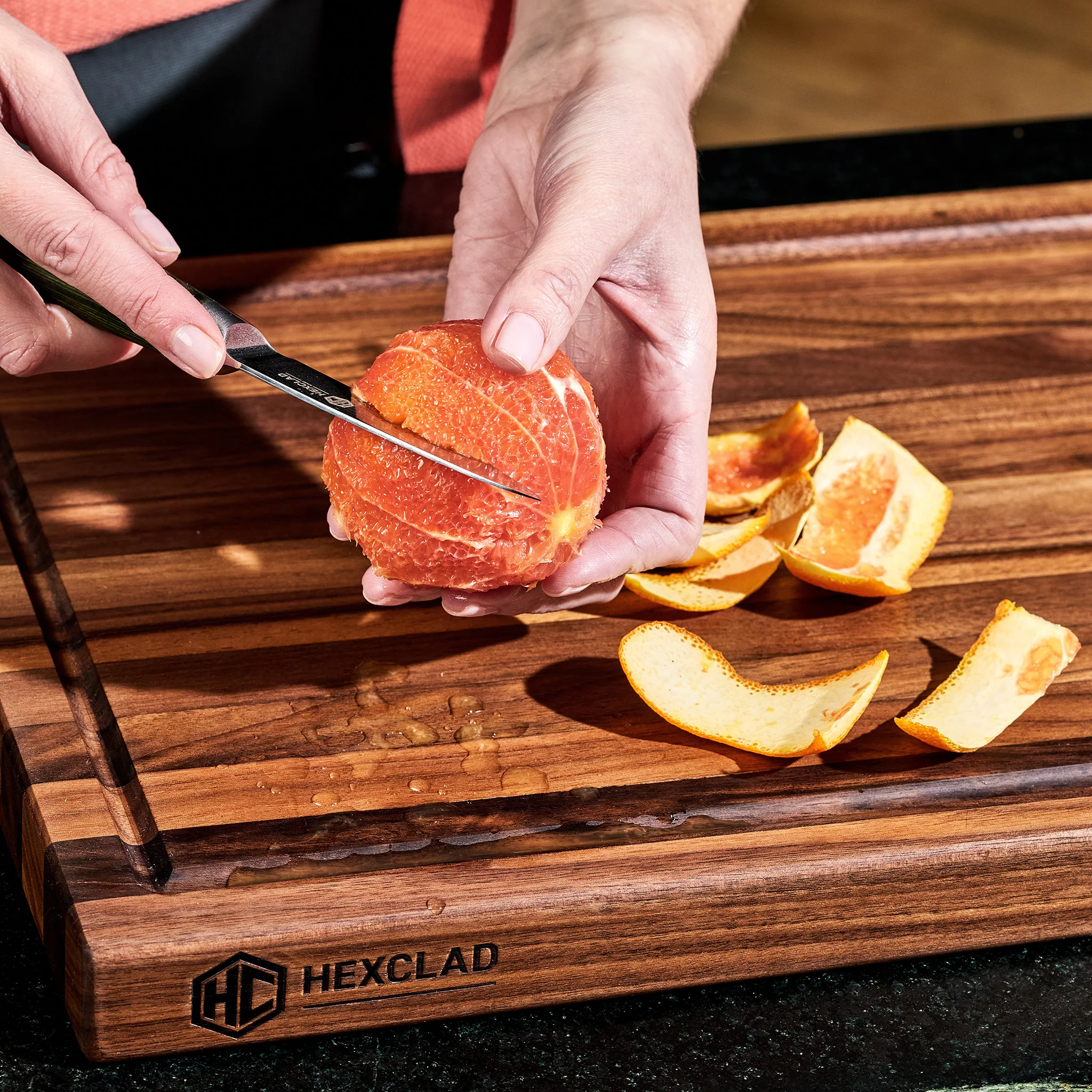 HexClad Walnut Cutting Board, Medium - Image 3